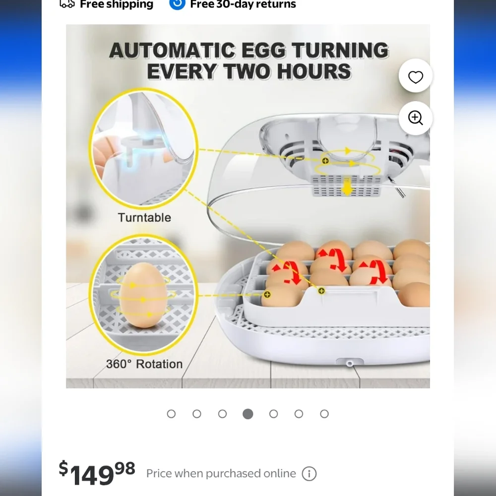 Sailnovo Egg Incubator with Automatic Turning